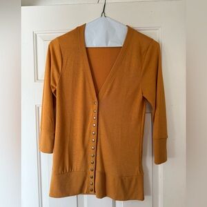 Zenana Outfitters Mustard Cardigan Sweater
